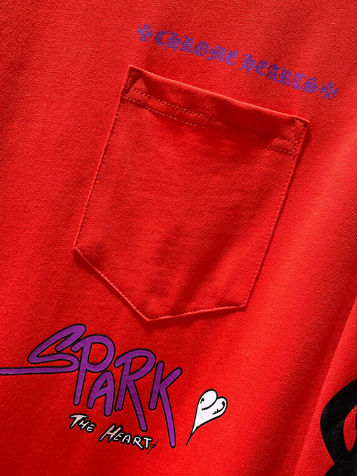 クロムハーツ Matty Boy グラフィティ フレイム ハート ロングスリーブシャツ