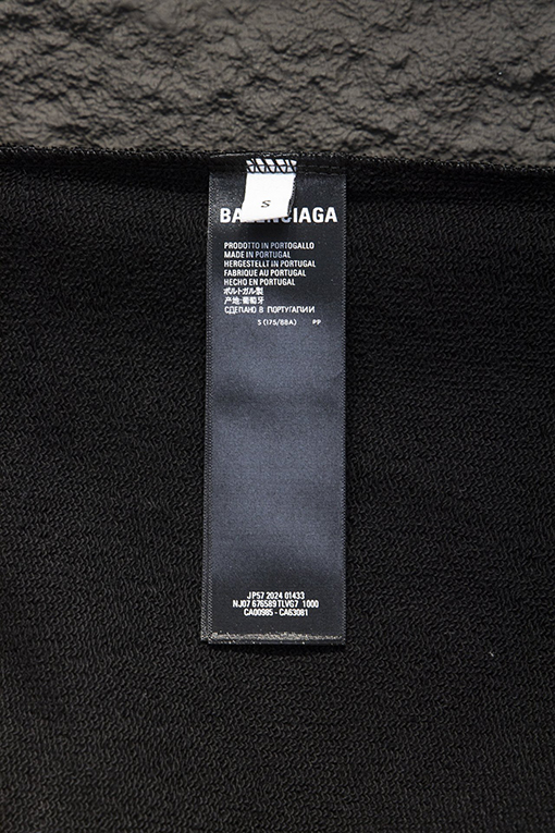 バレンシアガコピー Balenciaga テープオンクルーネックスウェットシャツ