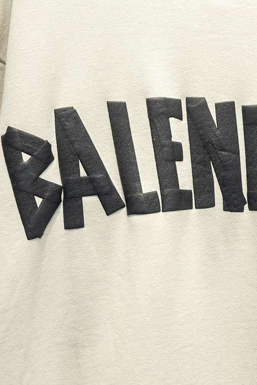 バレンシアガコピー Balenciaga テープオンクルーネックスウェットシャツ
