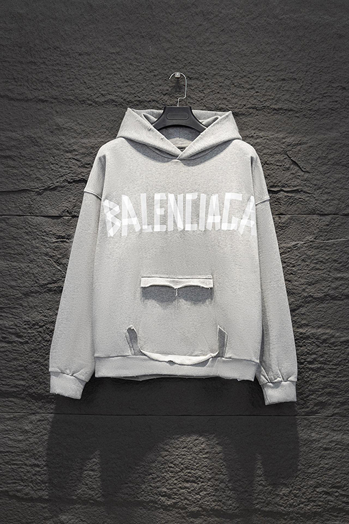 バレンシアガ Balenciaga 新しいテープフード付きスウェットシャツ