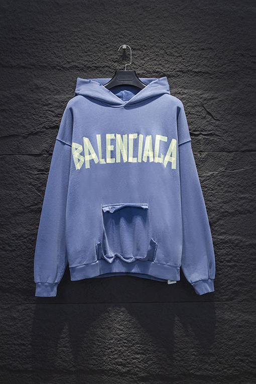 バレンシアガ Balenciaga 新しいテープフード付きスウェットシャツ