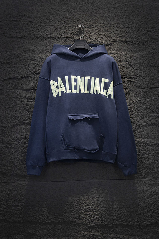 バレンシアガ Balenciaga 新しいテープフード付きスウェットシャツ