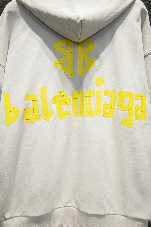 バレンシアガ Balenciaga 新しいテープフード付きスウェットシャツ