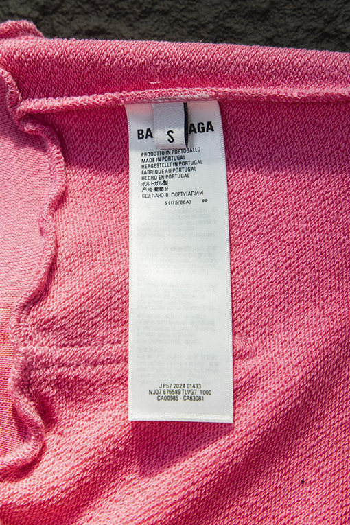 バレンシアガ Balenciaga 500g のヘビーウェイトスウェットシャツ