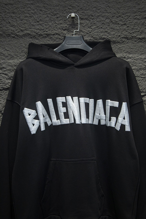 バレンシアガ Balenciaga ファッションテープフード付きスウェットシャツ