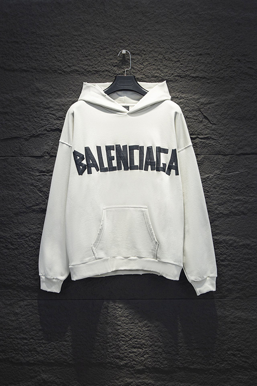 バレンシアガ Balenciaga ファッションテープフード付きスウェットシャツ