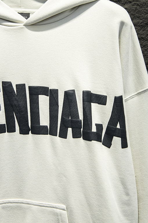 バレンシアガ Balenciaga ファッションテープフード付きスウェットシャツ