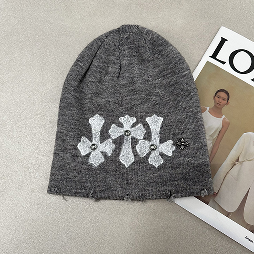 クロムハーツスーパーコピー クロスシェイプのウールビーニー