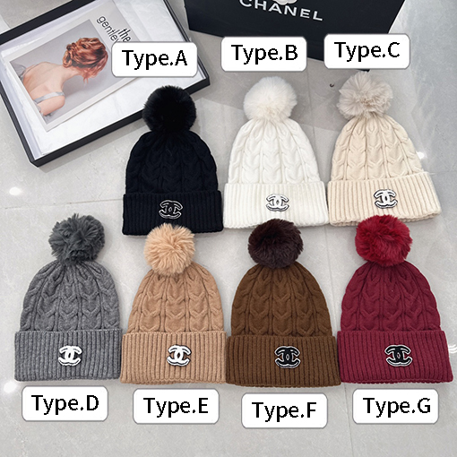 シャネルコピー ポンポンニット帽