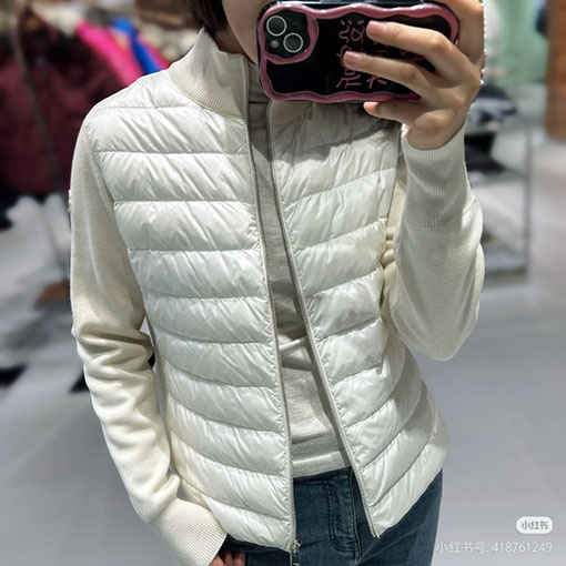 モンクレール 新モデルロゴパッチワークダウンジャケット