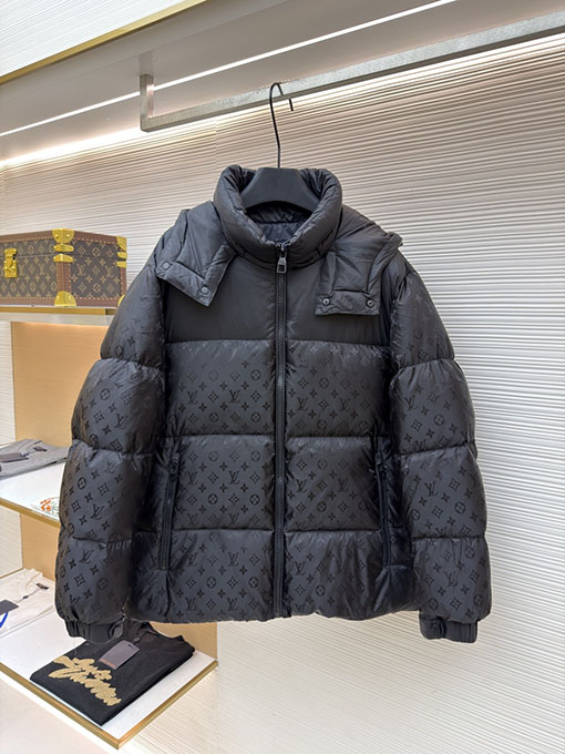 ルイヴィトンスーパーコピー パッチワークプリントダウンジャケット