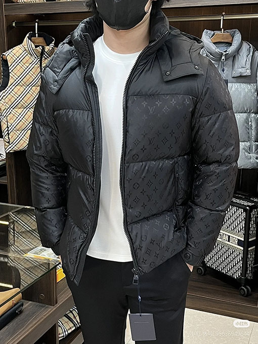ルイヴィトンスーパーコピー パッチワークプリントダウンジャケット