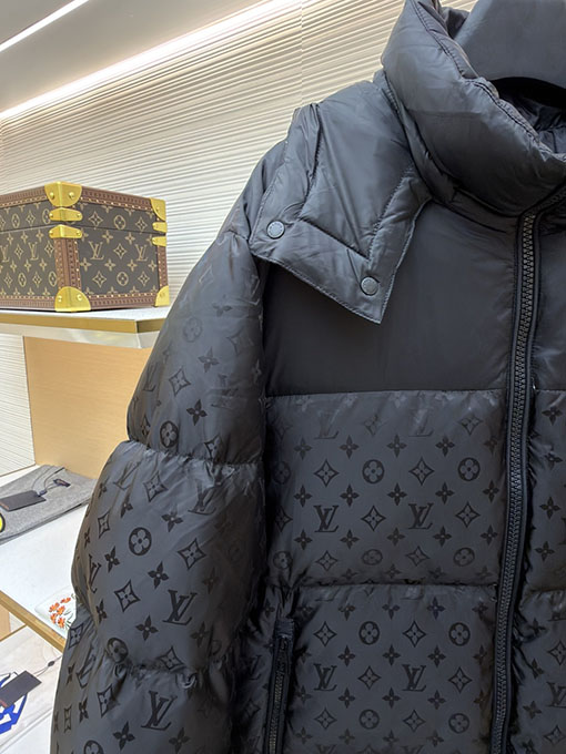 ルイヴィトンスーパーコピー パッチワークプリントダウンジャケット