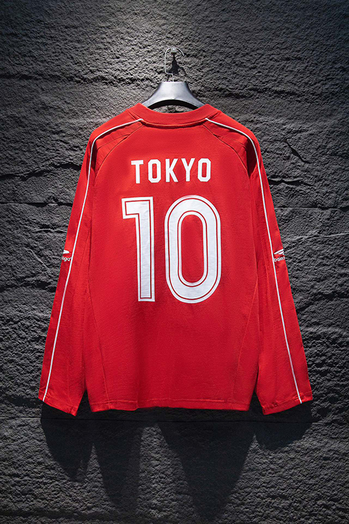 バレンシアガ Balenciaga 限定パッチワークジャージーロングスリーブシャツ