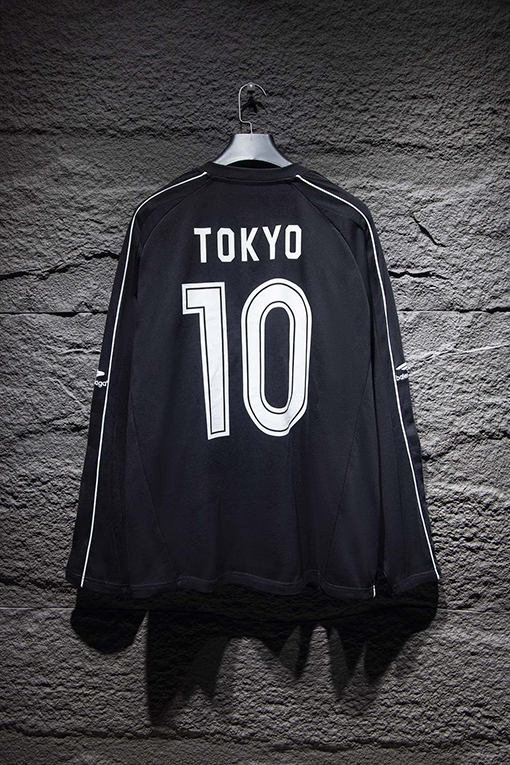 バレンシアガ Balenciaga 限定パッチワークジャージーロングスリーブシャツ