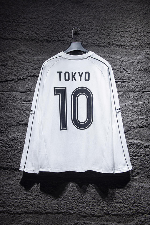 バレンシアガ Balenciaga 限定パッチワークジャージーロングスリーブシャツ