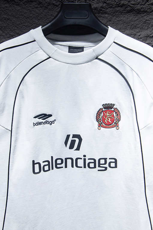バレンシアガ Balenciaga 限定パッチワークジャージーロングスリーブシャツ