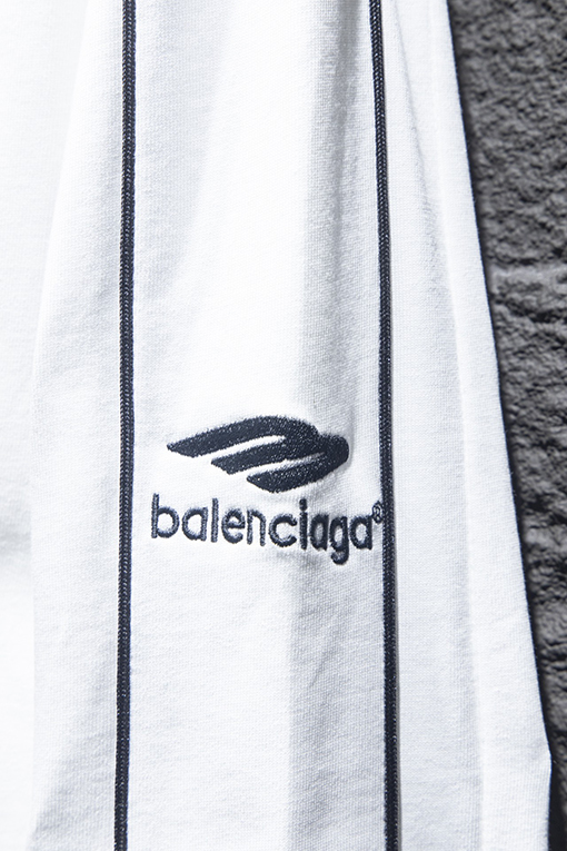 バレンシアガ Balenciaga 限定パッチワークジャージーロングスリーブシャツ