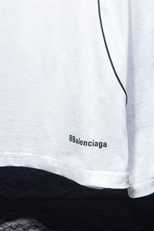 バレンシアガ Balenciaga 限定パッチワークジャージーロングスリーブシャツ