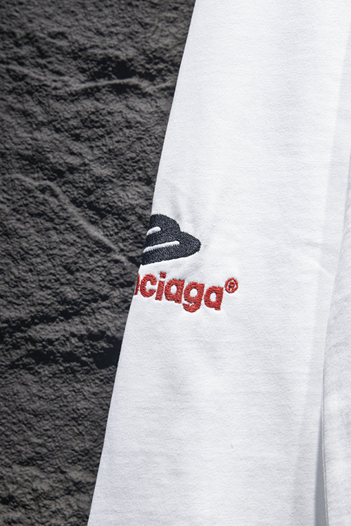 バレンシアガ Balenciaga 刺繍入り長袖シャツ