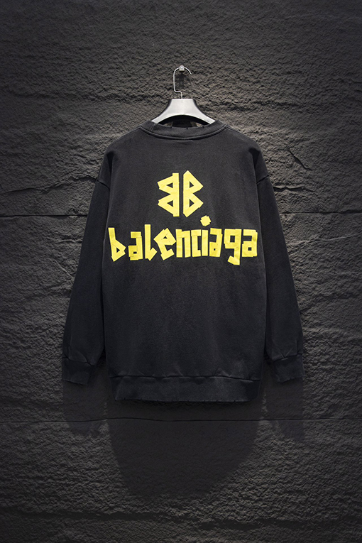 バレンシアガコピー Balenciaga テープオンクルーネックスウェットシャツ