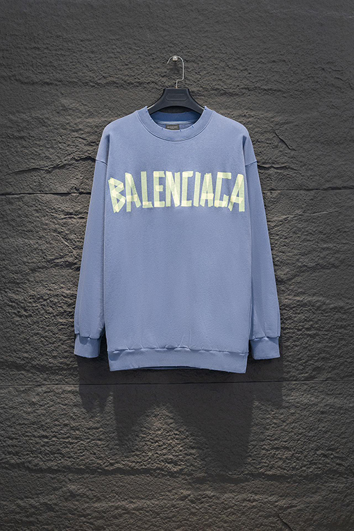 バレンシアガコピー Balenciaga テープオンクルーネックスウェットシャツ