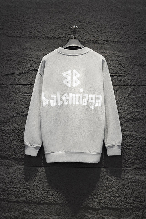 バレンシアガコピー Balenciaga テープオンクルーネックスウェットシャツ