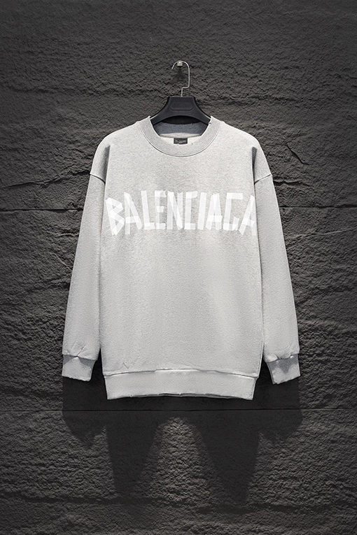 バレンシアガコピー Balenciaga テープオンクルーネックスウェットシャツ
