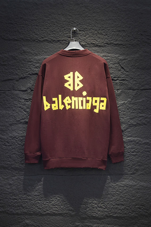 バレンシアガコピー Balenciaga テープオンクルーネックスウェットシャツ