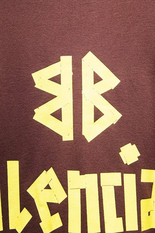 バレンシアガコピー Balenciaga テープオンクルーネックスウェットシャツ