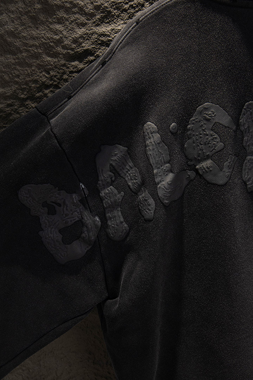 バレンシアガ Balenciaga ウォッシュのダメージフード付きジャケット