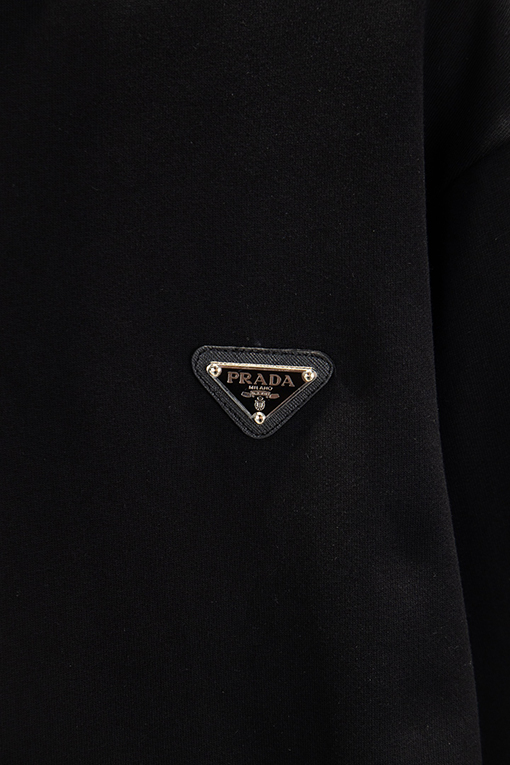 プラダスーパーコピー ハーフジップオープンチェストスウェットシャツ