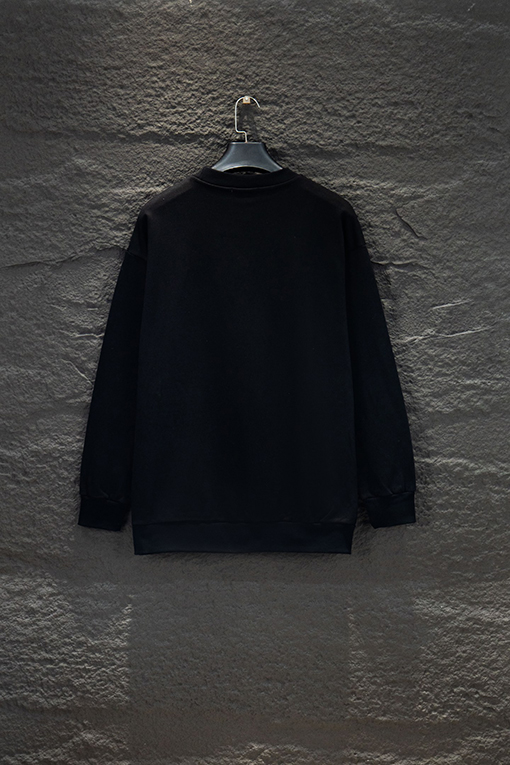 プラダ 刺繍アップリケ クルーネックスウェットシャツ