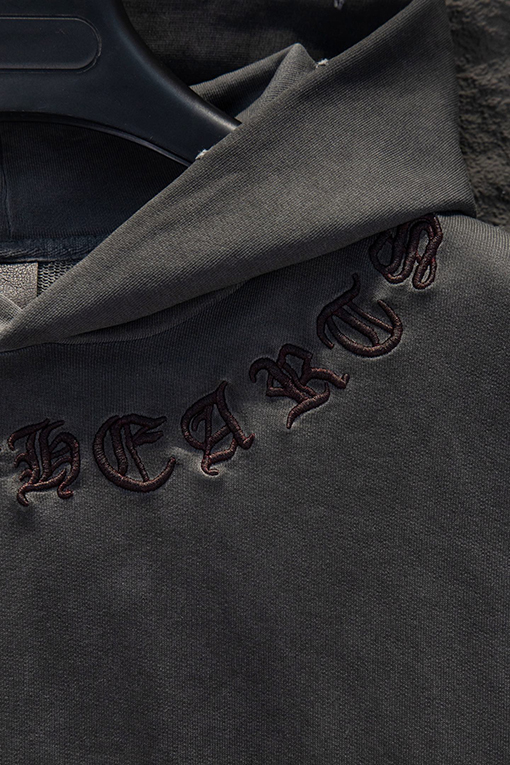 クロムハーツ 420g リバースカラー ダメージフード付きスウェットシャツ