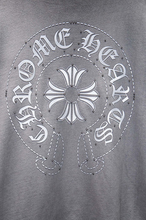 クロムハーツコピー 新モデルラインストーンシリコンカラーバーニングパーカー