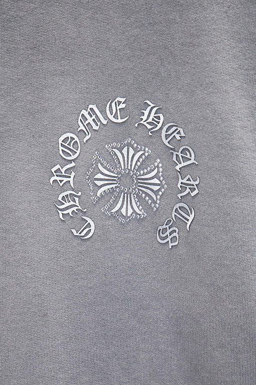 クロムハーツコピー 新モデルラインストーンシリコンカラーバーニングパーカー