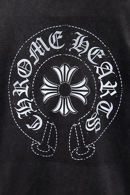 クロムハーツコピー 新モデルラインストーンシリコンカラーバーニングパーカー