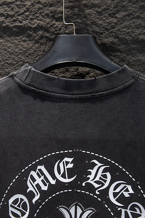 クロムハーツコピー 新モデルラインストーンシリコンカラーバーニングパーカー