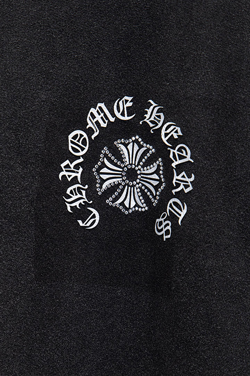 クロムハーツコピー 新モデルラインストーンシリコンカラーバーニングパーカー