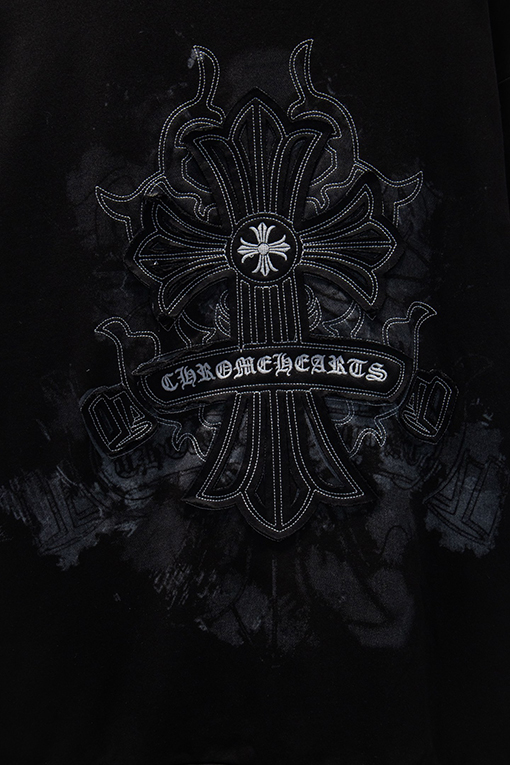 クロムハーツ 新しい刺繍アップリケプリントスウェットシャツ