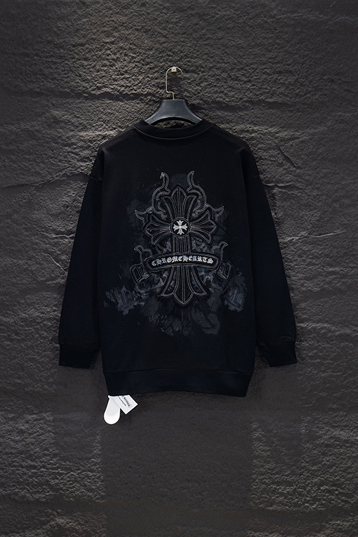 クロムハーツ 新しい刺繍アップリケプリントスウェットシャツ