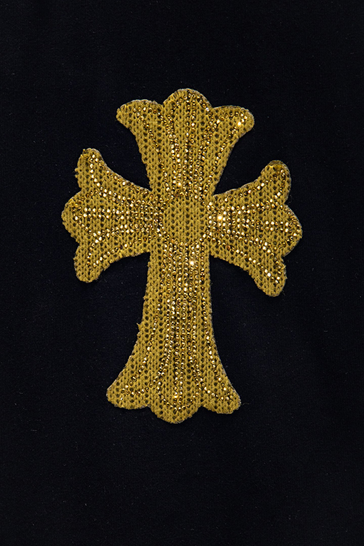 クロムハーツ 新作オーストリアラインストーンイレギュラーヘムシャツ