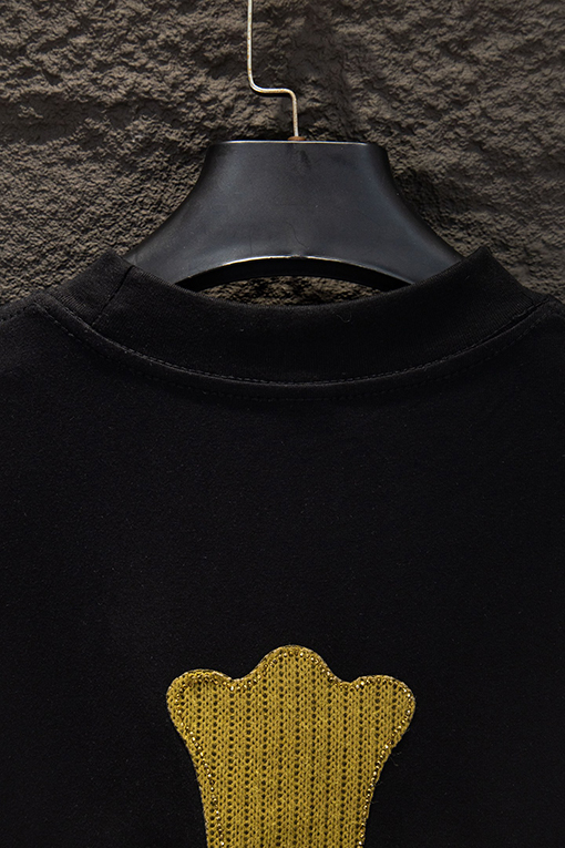 クロムハーツ 新作オーストリアラインストーンイレギュラーヘムシャツ