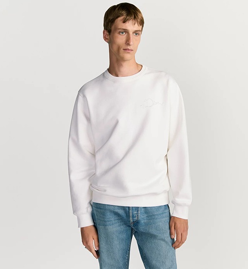 ディオール 新しい刺繍フリーススウェットシャツ