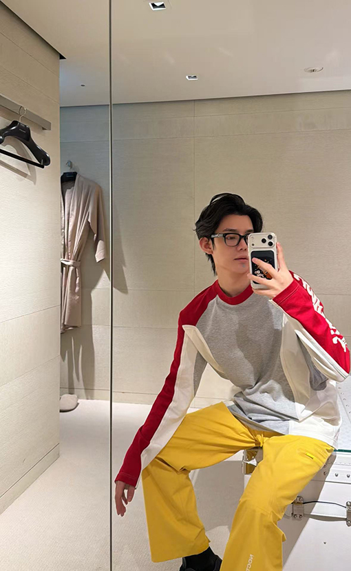 ルイヴィトン スキーシリーズ パッチワーク 長袖シャツ