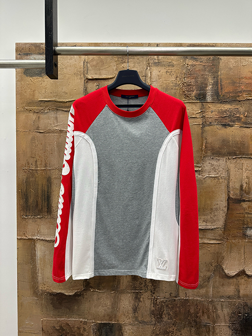 ルイヴィトン スキーシリーズ パッチワーク 長袖シャツ