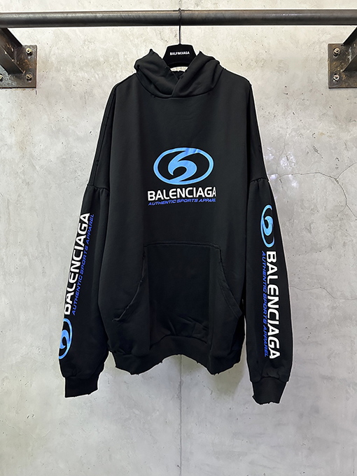 バレンシアガ Balenciaga サーフシリーズ クラックルプリント パーカー