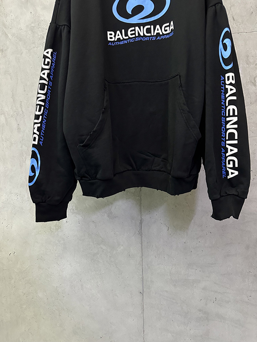 バレンシアガ Balenciaga サーフシリーズ クラックルプリント パーカー