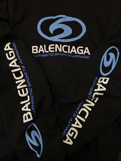 バレンシアガ Balenciaga サーフシリーズ クラックルプリント パーカー