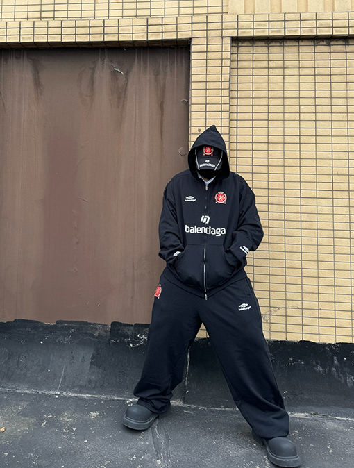 Balenciaga × Manchester United SOCCER TRACKSUIT マンチェスターユナイテッドとの共同ブランドサッカーシリーズカジュアルスウェットシャツ
